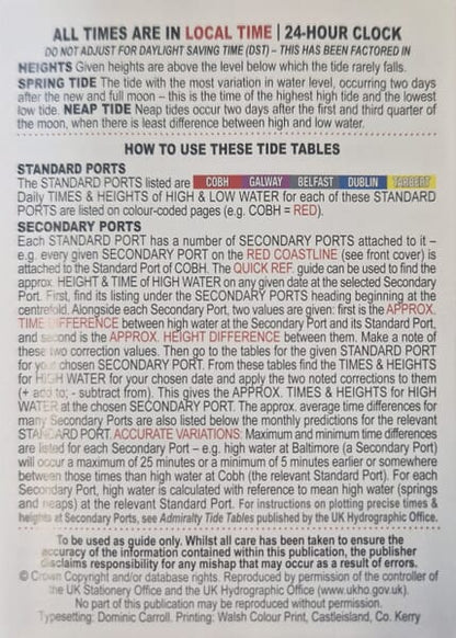 All-Ireland Tide Tables 2025