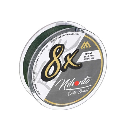 MIKADO BRAIDED LINE - NIHONTO OCTA BRAID - GREEN - PER SPOOL