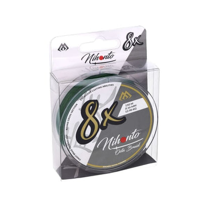 MIKADO BRAIDED LINE - NIHONTO OCTA BRAID - GREEN - PER SPOOL