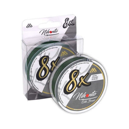 MIKADO BRAIDED LINE - NIHONTO OCTA BRAID - GREEN - PER SPOOL