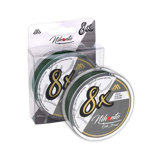 MIKADO BRAIDED LINE - NIHONTO OCTA BRAID - GREEN - PER SPOOL