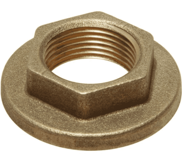 Heavy Brass Flanged Nut