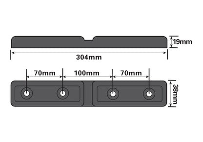 Snubber 305X38X19Mm