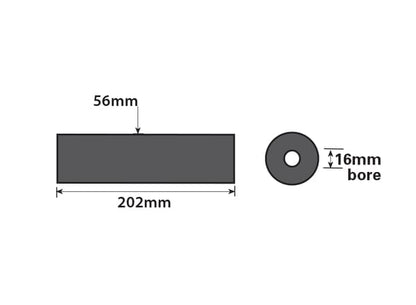 Parallel Side Roller Bracket 203X57X16Mm