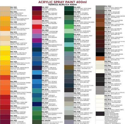 400ml Spray Paint Various Colours