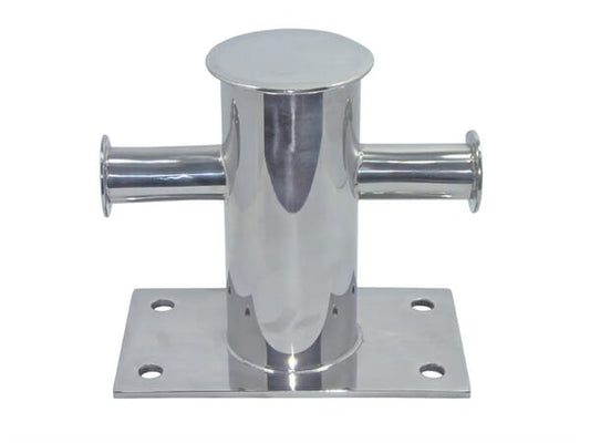 Bollard Stainless Steel A2 180mm with Counter Plate