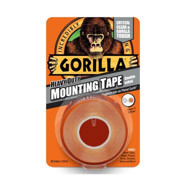 Tape Gorilla Double Sided 25Mm x 1.5M Heavy Duty