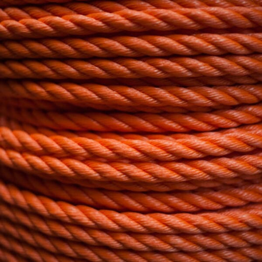 White Orange Rope 3-Strand Rope – Hardware & Marine Supplies