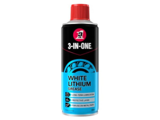 3-In-1 White Lithium Grease 400ml Spray