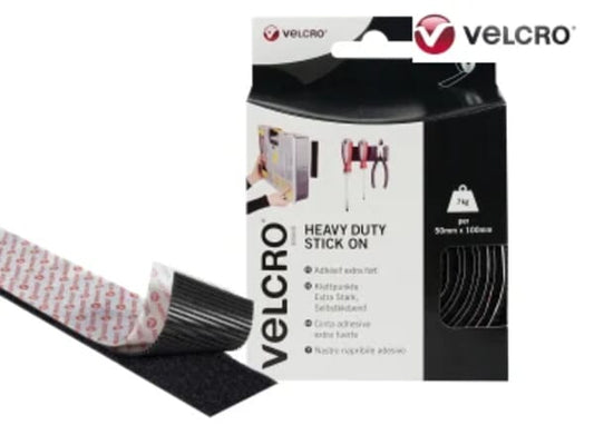 Velcro Stick-On Tape H/Duty 50Mmx1Mtr